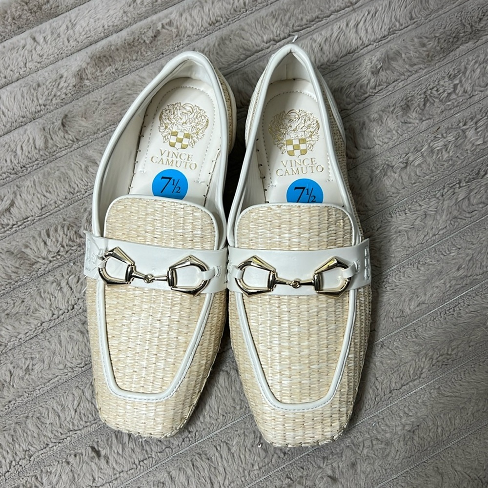 NWOT Vince Camuto Marynis Woven Loafers Women 7.5 - Picture 2 of 3
